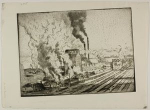 Kruszarka do węgla autorstwa Bror Julius Olsson Nordfeldt