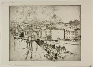 Nadciągająca mgła autorstwa Bror Julius Olsson Nordfeldt