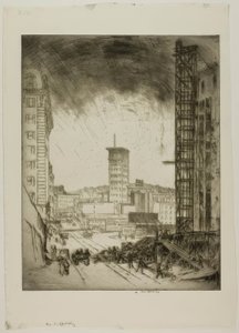 Rusztowanie autorstwa Bror Julius Olsson Nordfeldt