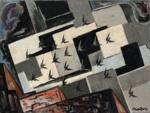 Jaskółki autorstwa Bror Julius Olsson Nordfeldt