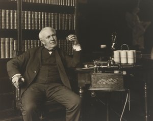 Thomas Alva Edison (1847-1931) autorstwa Brothers Pach