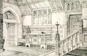Hall, z „Przykłady mebli dawnych i współczesnych”, Bruce Talbert