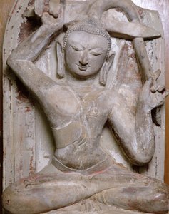 Siedzący Budda ścinający włosy