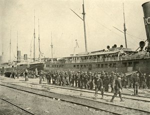 13 pułk piechoty po musztrze, wojna hiszpańsko-amerykańska, czerwiec 1898, 1899. autorstwa Burr McIntosh