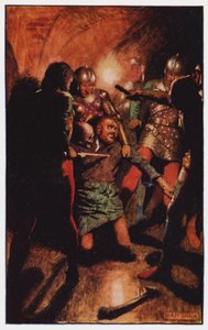Ilustracja do The Cloister and The Hearth autorstwa Charlesa Reade (kolor lito) autorstwa Byam (after) Shaw