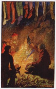 Ilustracja do The Cloister and The Hearth autorstwa Charlesa Reade (kolor lito) autorstwa Byam (after) Shaw
