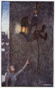Ilustracja do The Cloister and The Hearth autorstwa Charlesa Reade (kolor lito) autorstwa Byam (after) Shaw