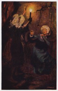 Ilustracja do The Cloister and The Hearth autorstwa Charlesa Reade (kolor lito) autorstwa Byam (after) Shaw
