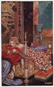 Ilustracja do The Cloister and The Hearth autorstwa Charlesa Reade (kolor lito) autorstwa Byam (after) Shaw