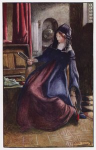 Ilustracja do The Cloister and The Hearth autorstwa Charlesa Reade (kolor lito) autorstwa Byam (after) Shaw