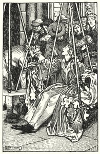 Ilustracja do The Cloister and The Hearth autorstwa Charlesa Reade (lito) autorstwa Byam (after) Shaw
