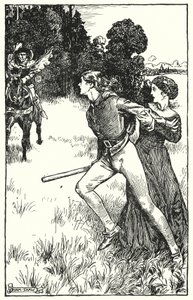 Ilustracja do The Cloister and The Hearth autorstwa Charlesa Reade (lito)