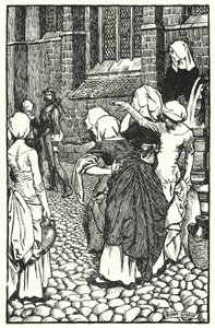 Ilustracja do The Cloister and The Hearth autorstwa Charlesa Reade (lito) autorstwa Byam (after) Shaw