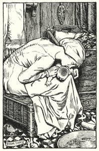 Ilustracja do The Cloister and The Hearth autorstwa Charlesa Reade (lito) autorstwa Byam (after) Shaw