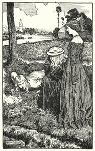Ilustracja do The Cloister and The Hearth autorstwa Charlesa Reade (lito) autorstwa Byam (after) Shaw