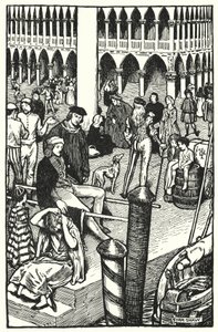 Ilustracja do The Cloister and The Hearth autorstwa Charlesa Reade (lito)