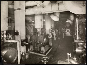 Kotłownia w Hotelu McAlpin, 1913 (srebrny odbitka żelatynowa) autorstwa Byron Company