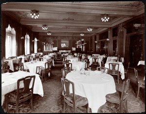 Jadalnia w Hotelu Delmonico, 1902 (srebrny odbitka żelatynowa) autorstwa Byron Company