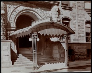 Wejście do hotelu Earlington, 55 West 27th Street, Nowy Jork, 1906 (srebrny odbitka żelatynowa) autorstwa Byron Company