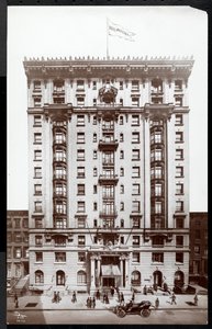 Hotel Woodstock przy 127 West 43rd Street, Nowy Jork, 1907 (srebrny odbitka żelatynowa) autorstwa Byron Company