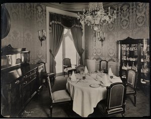 Prywatna jadalnia w Hotelu Knickerbocker, 1906 (srebrny odbitka żelatynowa)