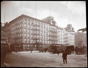 The Grand Union Hotel przy 4th Avenue i 42nd Street, Nowy Jork, 1904 (srebrny odbitka żelatynowa) autorstwa Byron Company