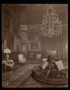 Rezydencja pani William Astor, 5th Avenue und 34th Street, Nowy Jork, 1894 (srebrny odbitka żelatynowa) autorstwa Byron Company