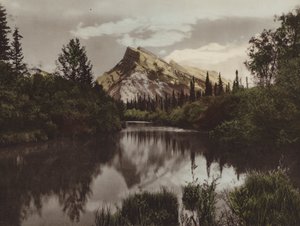 Mount Rundle, Banff, Alt 9665 stóp (kolorowe zdjęcie)