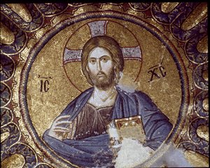 Chrystus Pantokrator (lub Chrystus w chwale) (Mozaika, V-XIV wiek) autorstwa Byzantine