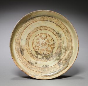 Głęboki talerz z dekoracyjnymi wzorami, 1100s autorstwa Byzantine