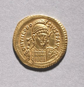 Solidus Teodozjusza II i Walentyniana III autorstwa Byzantine