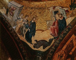 Scena z życia Chrystusa (mozaika) autorstwa Byzantine Byzantine