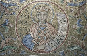 Królowa Saby Fragment mozaiki wewnętrznej w bazylice św. Marka, XIII w. autorstwa Byzantine Byzantine