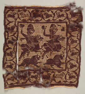 Ozdobny kwadrat z tuniki autorstwa Byzantine PeriodEgyptian