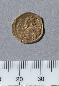 Półtremisy Justyniana I, Konstantynopol, 527-565 (złoto) autorstwa Byzantine School
