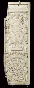 Panel z Dyptyku Konsula Areobindus, Konstantynopol, 506 AD (patrz także 199108) autorstwa Byzantine School