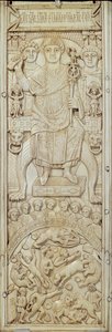 Panel z dyptyku konsula Areobindus, Konstantynopol, 506 AD (patrz także 224964) autorstwa Byzantine School