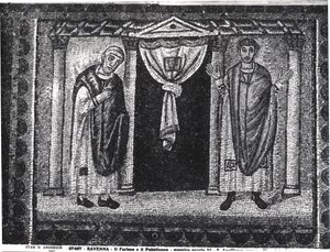 Przypowieść o faryzeuszu i poborcy podatkowym (mozaika) autorstwa Byzantine School