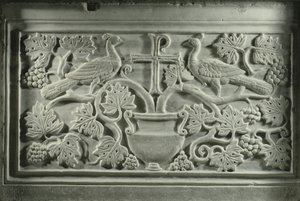 Pawie i winorośle (marmur) autorstwa Byzantine School