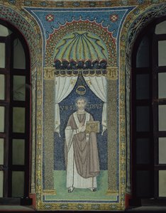 Ursicino, biskup Rawenny (mozaika) autorstwa Byzantine School