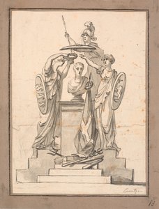 Popiersie (ks. VI?) wieńczą trzy herbowe kobiety autorstwa C.A. Lorentzen