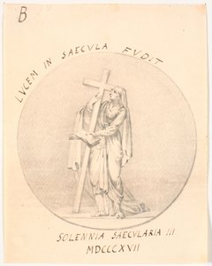 Medalion z alegoryczną postacią kobiecą autorstwa C.A. Lorentzen