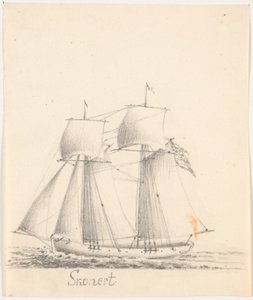 Szkuner autorstwa C.A. Lorentzen