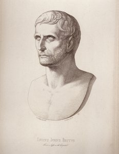 Portret Lucjusza Juniusa Brutusa, sztychowany przez B.Barlocciniego, 1849