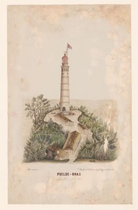 Nowa wieża oświetleniowa Poeloe-Bras, Sumatra autorstwa C.D. Wulf (signed by artist)