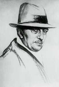 Portret Dario Niccodemi (1874-1934), włoskiego dramaturga i pisarza autorstwa J.B. and Brown J. Rowbotham