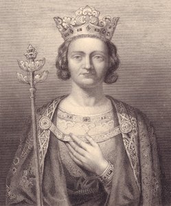 Portret króla Filipa V, wysoki (1293-1322), rycina, 9x7 cm, z Galerie Historique de Versailles, Histoire de France, Charles Gavard Publisher, Paryż, ok. 1840