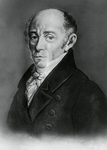 Portret Muzio Clementiego (1752-1832), włoskiego kompozytora i pianisty, rycina autorstwa J.B. and Brown J. Rowbotham