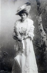 Królowa Hiszpanii, Ena z Battenberg, ok. 1910 (zdjęcie czarno-białe)