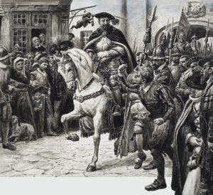 John Dudley, książę Northumberland (gwasz na papierze) autorstwa C.L. Doughty